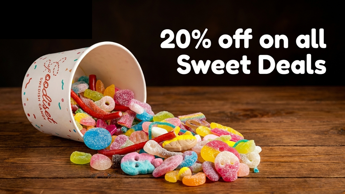 20% off all sweet deals